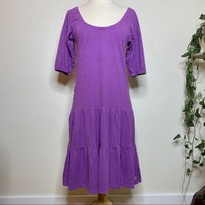 Purple Hemp Organic Cotton Dress Small